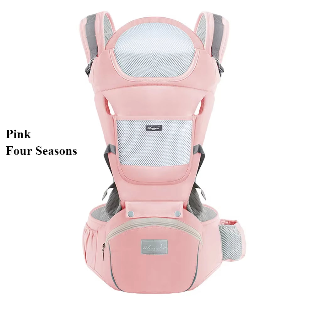 Baby Carrier with Hip Seat 6In1 Baby Carrier Newborn to Toddler,Head Support and Breathable Mesh Newborn Carrier Baby Essentials